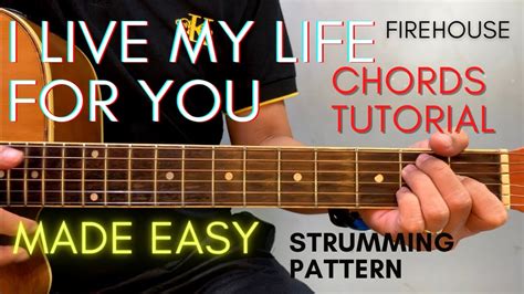 Firehouse I Live My Life For You Chords Guitar Tutorial For