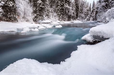 Alaska Landscape Photography 014 Winter Creek Snow Alaska