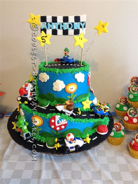 How To Make A Mario Kart Birthday Cake Greenstarcandy