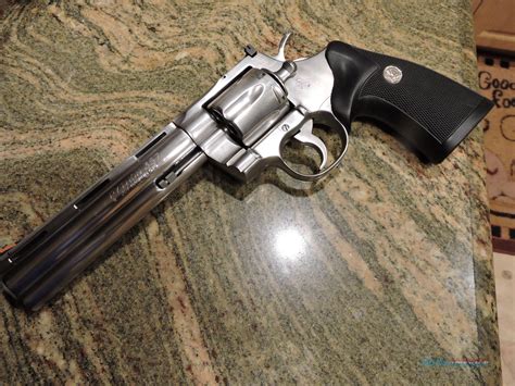 Colt Python 357 Magnum Revolver Stainless 6 For Sale