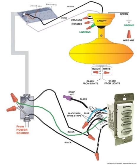 Wiring Diagram Ceiling Fan Light Remote Control Wiring Diagrams For
