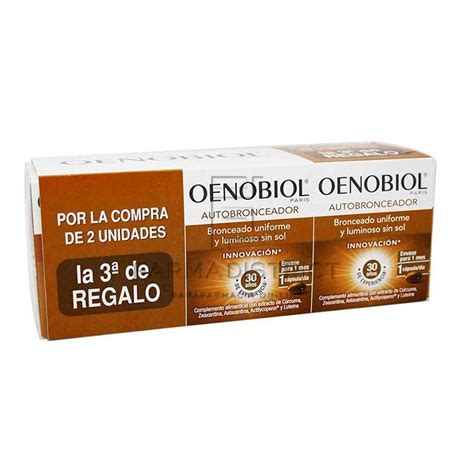 Comprar Oenobiol Autobronceador Pack 3 X 30 Cápsulas Farmacias Carrascosa