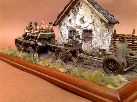 T Komsomolets Atyi Tibor Diorama Diorama Military Modelling