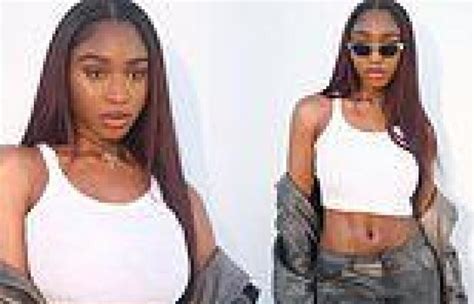 Normani Sets Pulses Racing As She Flaunts Her Toned Midriff In A White