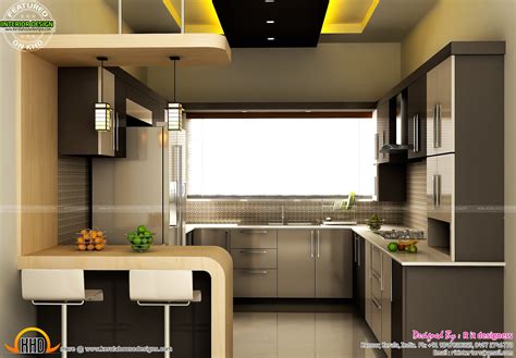 Modular Kitchen Dining And Bedroom Interior Kerala Home Design And