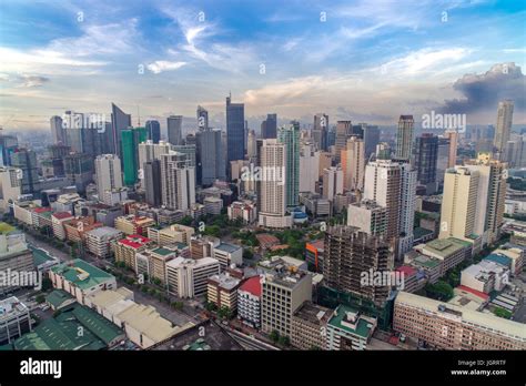 Makati City Skyline View Philippines Stock Photo Alamy