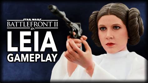 Star Wars Battlefront 2 Leia Gameplay Heroes Vs Villains On Endor
