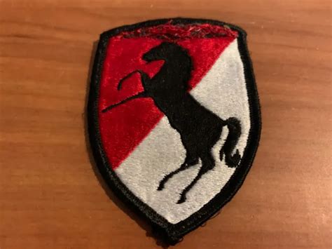 Vintage United States Army 11th Armored Cavalry Regiment Black Horse