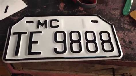 Motorcycle Plate Number Restoration After Youtube