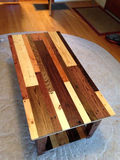 Be sure to browse through all the free coffee table plans so you can choose a style that's right for your home and requires a. Coffee table made from pallet wood. Top view. | Wood ...