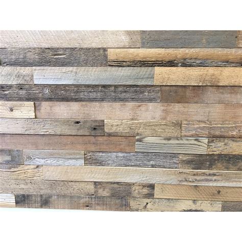 Reclaimed Barnwood Brown Natural 38 In Thick X 2 In W X Varying