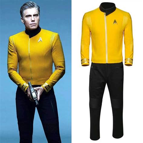 Adult Captain Christopher Pike Cosplay Uniform Star Trek Discovery