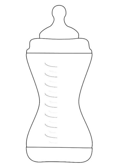 Coloring Page Feeding Bottle Img