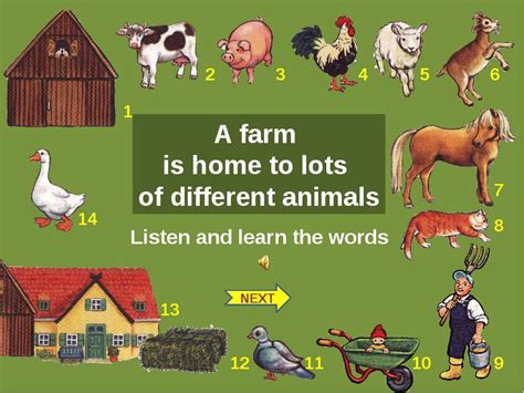Презентация к уроку английского языка Animals At The Farm скачать