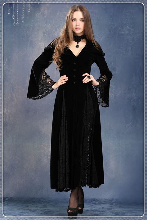 vampire hooded gown gothic dress vampire dress gothic fashion