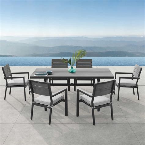 7 piece dining table set. Colonial 7-piece Dining Set in 2020 | Modern outdoor ...
