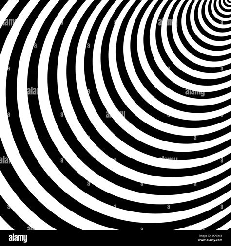 Abstract Twisted Black And White Background Optical Illusion Of