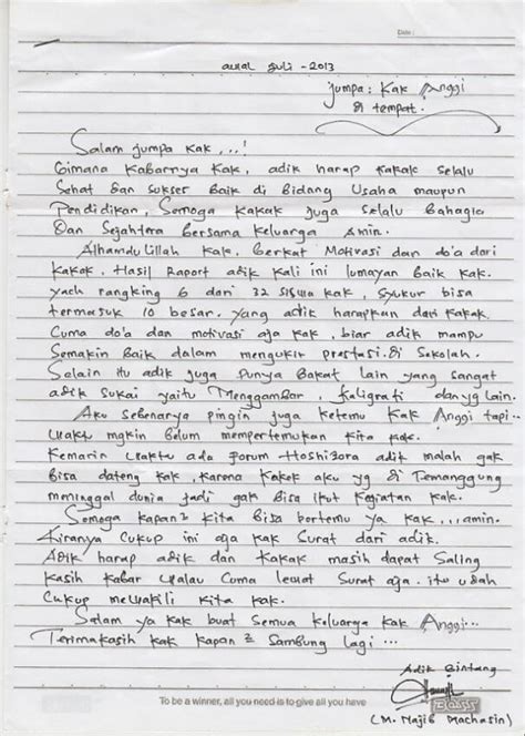 Legal akses 2 years ago. 16 Contoh Surat Pribadi Untuk Guru, Kakak, Saudara - Contoh Surat