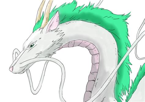 Haku Dragon Formcoloured Spirited Away By Terrathemalevolent On