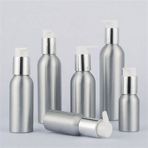 24 x aluminum lotion bottle metal container with press pump aluminium cosmetic cream bottle 40ml