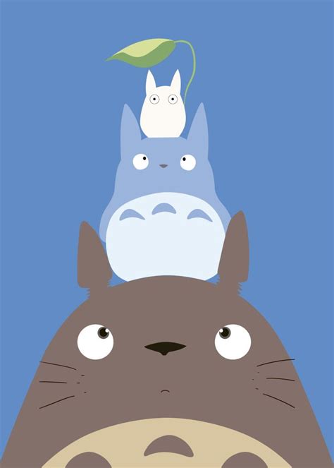 Totoro Anime And Manga Poster Print Metal Posters Displate Totoro
