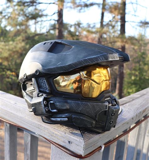 Halo Master Chief Wearable Helmet Full Size Spartan Cosplay Etsy