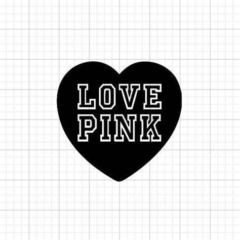 Vs Love Pink Heart Iron On Vinyl Decal Transfer Etsy
