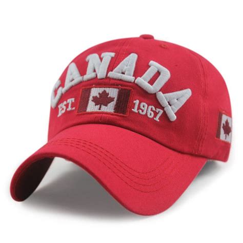 New Arrivals Cotton Gorras Canada Cap Flag Of Canada Hat Snapback