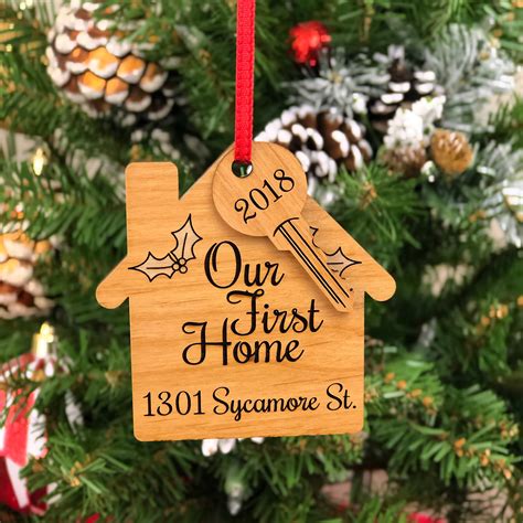 Our First Home Christmas Ornament Customized First Christmas Etsy
