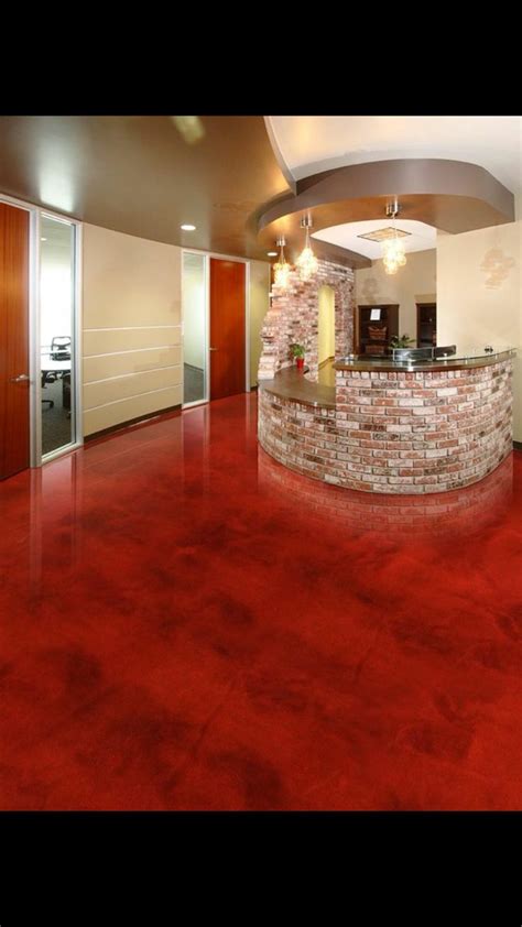 Typical garage floor epoxy application consists of a primer, a color base coat, and two surface coatings of polyurethane. Red metallic epoxy floor by Liquid Floors USA | Metallic epoxy floor, Epoxy floor, Flooring