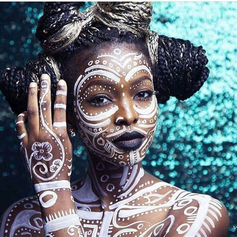 African Makeup Tribal Body Art Helene Kovacevic