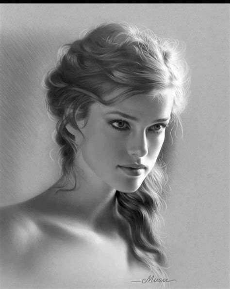 Realistic Pencil Drawing Realistic Pencil Drawings Female Face
