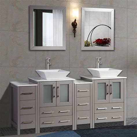 Vanity Art Inches Double Sink Bathroom Vanity Compact Set Cabinets My