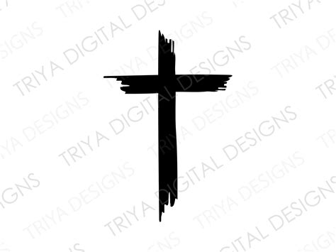 Cross Svg Cut File Christian Cross Cross Clipart Cross Etsy