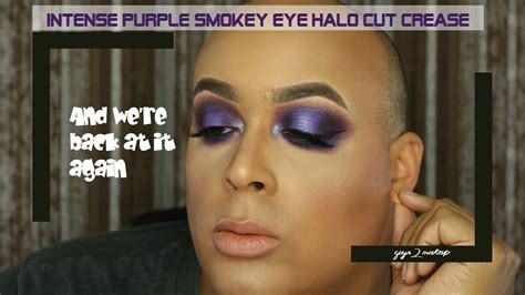 Intense Purple Smokey Halo Cut Crease Drama Youtube