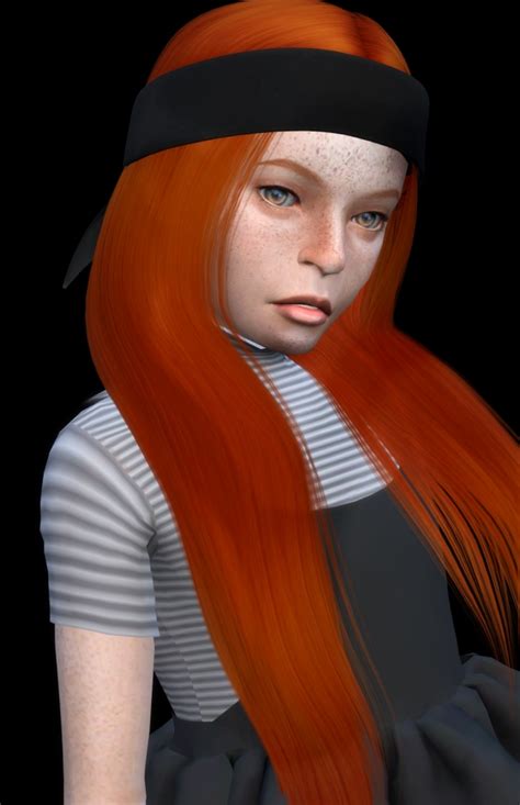Leah Lillith Karin Hair Kids And Toddler Version At Redheadsims Sims