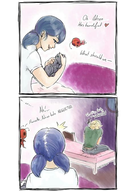 Pin By The Miraculous Blog On Adrienette Miraculous Ladybug Comic Miraculous Ladybug Funny