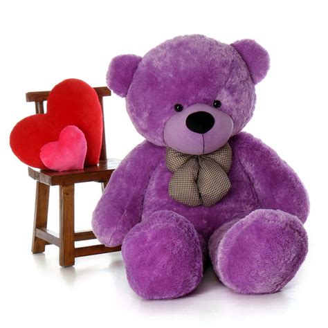 Deedee Cuddles 55 Lilac Huge Plush Teddy Bear Giant Purple Teddy Bears