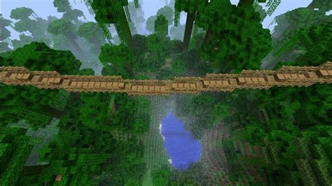 Minecraft Rope Bridge Jungle Spawn Minecraft Project Minecraft
