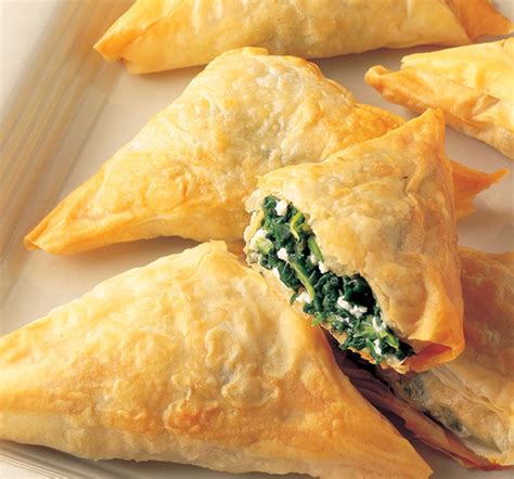 Spanakopita Spinach And Cheese Phyllo Triangles Athens Foods