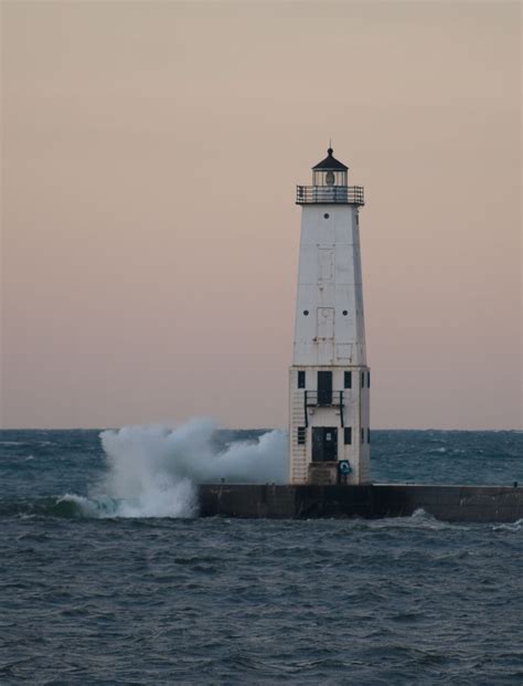 Lighthouse Frankfort North Breakwater Frankfort Mi Lighthouse