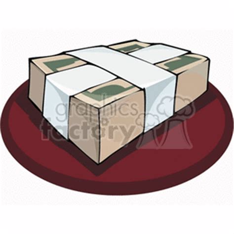 Vector illustration of money bags with financial institution, hd png download. stack of cash 149984 vector clip art image - WMF illustration | Graphics Factory