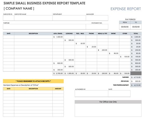 Expense Tracker Excel Spreadsheet