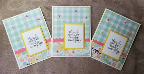 Inspirational Thank You Cards Set Of 3 Thinking Of You You Etsy