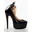 Fashionable Black Suede Metal Ankle Strap High Heel Shoes  Shoespiecom