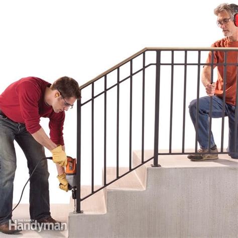 We can make a stair railing to fit your steps. Safety First: Install an Outdoor Stair Railing — The ...
