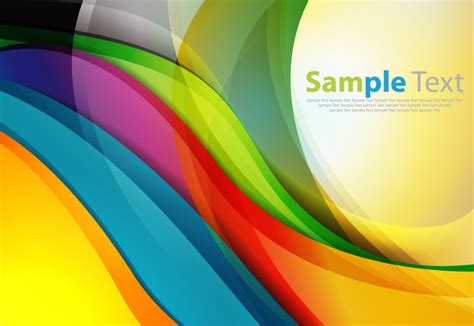 Free Vectors Glossy Colorful Abstract Curves And Waves Background The