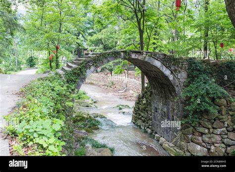 Beautiful Ancient Stone Arch Bridge Stock Photo Alamy