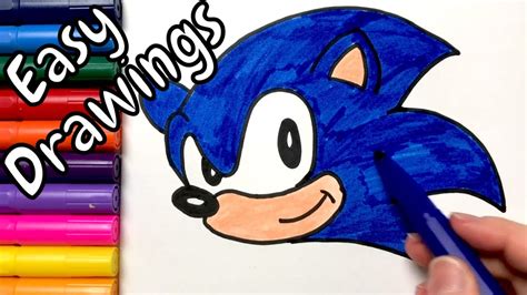 Easy Drawings How To Draw Sonic The Hedgehog Draw Step By Step