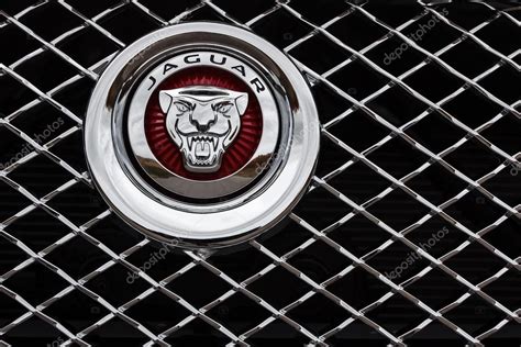 Emblem Of Jaguar Company On Car At Daytime Stock Editorial Photo